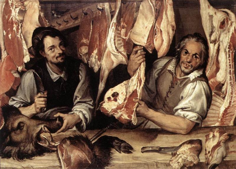 PASSEROTTI, Bartolomeo The Butcher's Shop a Spain oil painting art